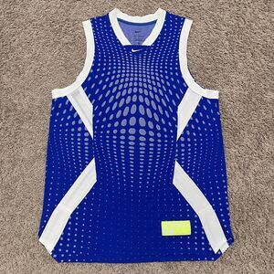 Nike Basketball Jersey Mens Large Hyper Royal Sail Volt Dri-FIT ADV Performance